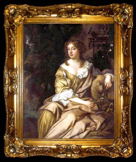 framed  Sir Peter Lely Portrait of Nell Gwyn, ta009-2